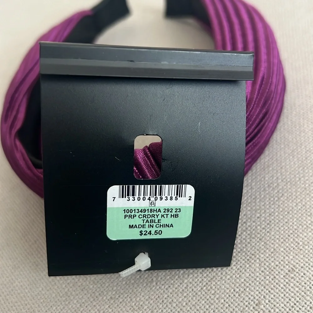 INC Purple Corduroy Knit Headband New w/Tag Retail $24.50